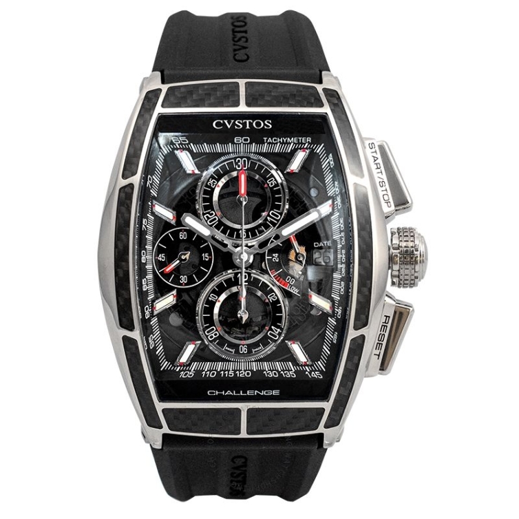 Challenge Chrono II Steel/Carbon watch 80019 CVSTOS - 1
