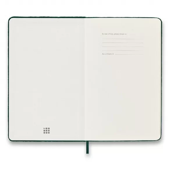 Velvet Notebook L hard cover ruled green MOLESKINE - 3