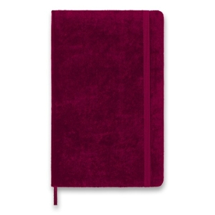 Velvet Notebook L hard cover ruled pink MOLESKINE - 1