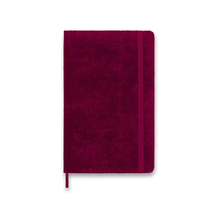 Velvet Notebook L hard cover ruled pink MOLESKINE - 1