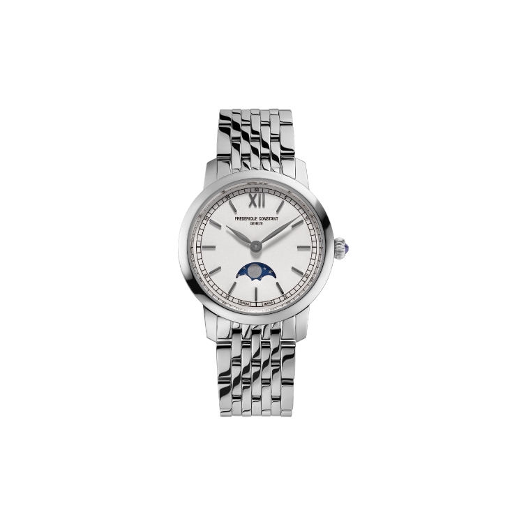 Slimline Ladies Moonphase hodinky FC-206SW1S6B FREDERIQUE CONSTANT - 1