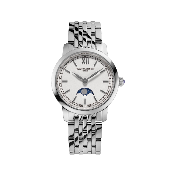 Slimline Ladies Moonphase hodinky FC-206SW1S6B FREDERIQUE CONSTANT - 1