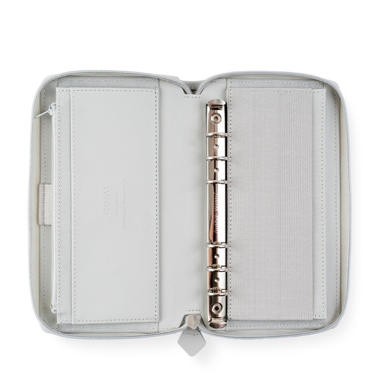 Saffiano diár na zips compact granite FILOFAX - 4