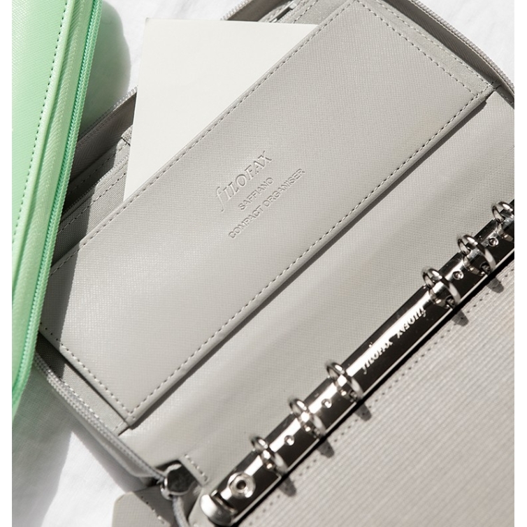 Saffiano Zip Organiser Compact Granite FILOFAX - 6