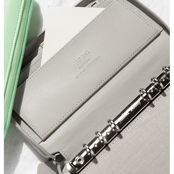 Saffiano Zip Organiser Compact Granite FILOFAX - 6