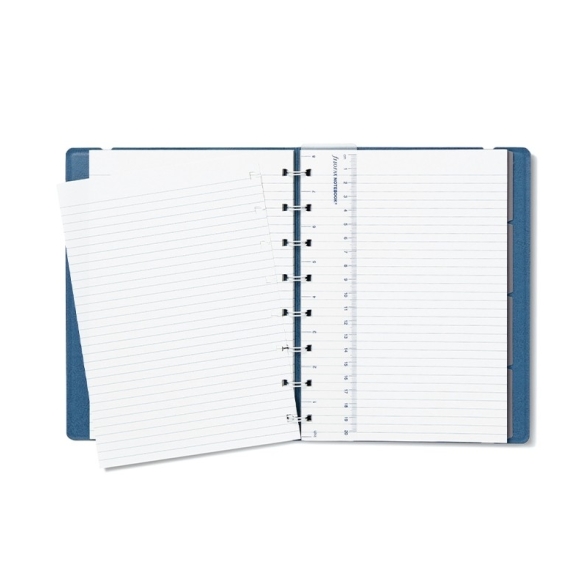 Zeitgenössisches Notizbuch A5 blauer Stahl FILOFAX - 3