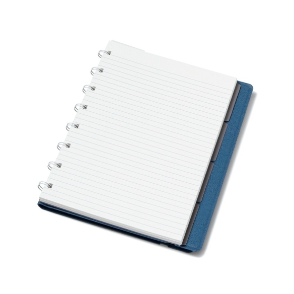 Zeitgenössisches Notizbuch A5 blauer Stahl FILOFAX - 4