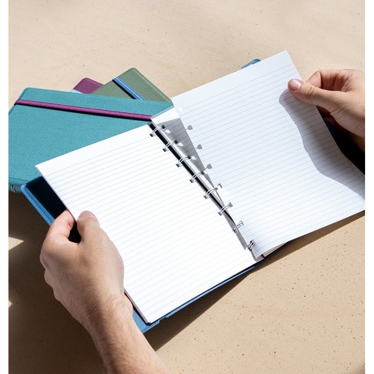 Zeitgenössisches Notizbuch A5 blauer Stahl FILOFAX - 8