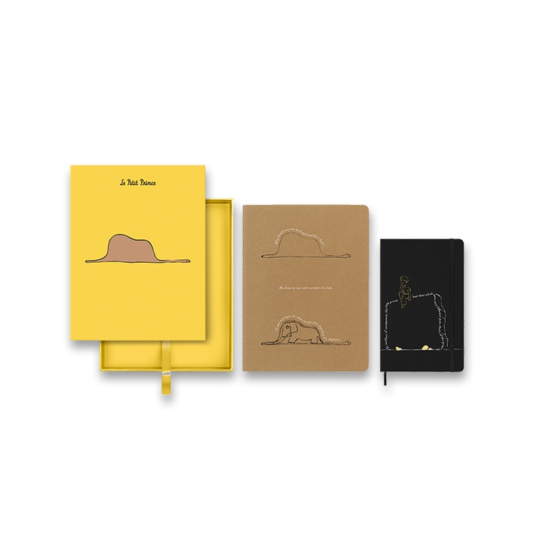 Le Petite Prince Notebook L ruled + XL plain