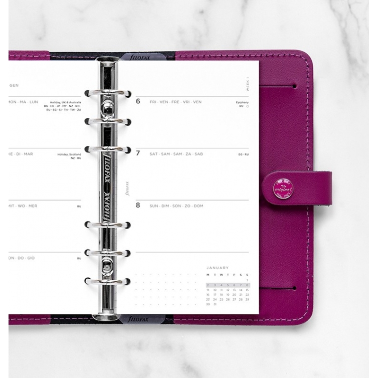 Minimal Week on Two Pages Diary Personal 2023 multilanguage