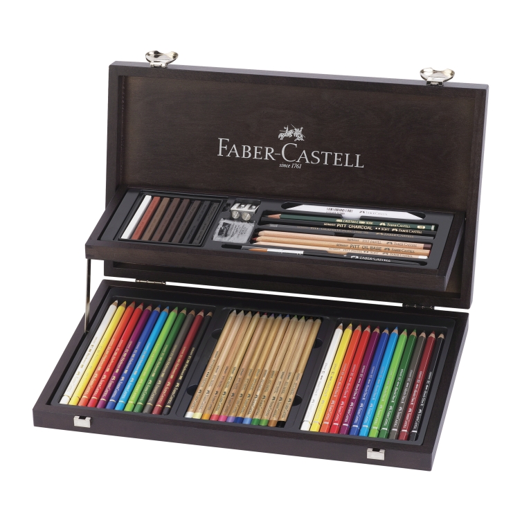 Compendium Sada Ceruziek v drevenej kazete 54 ks FABER-CASTELL - 1