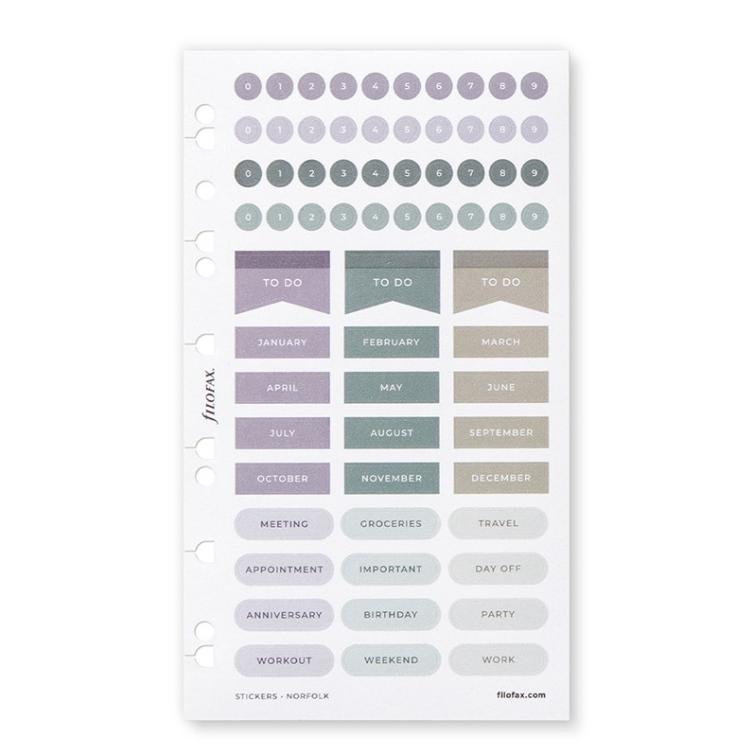 Norfolk samolepky multi-fit FILOFAX - 3