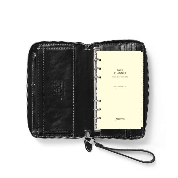 Malden Compact Zip diár osobný čierny FILOFAX - 3