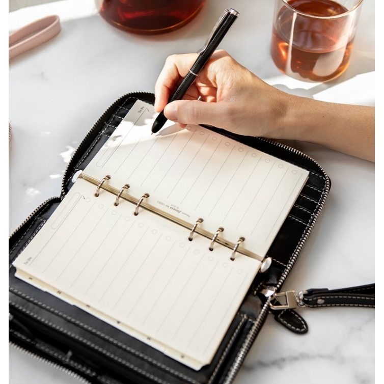 Malden Compact Zip Personal Organiser noir FILOFAX - 7
