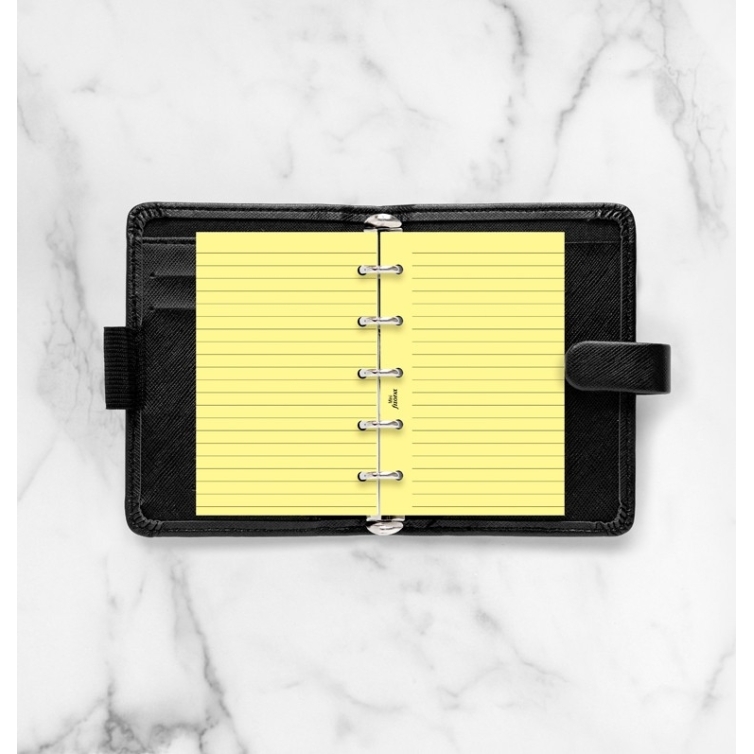 Náplň linajkový papier mini žltý FILOFAX - 2