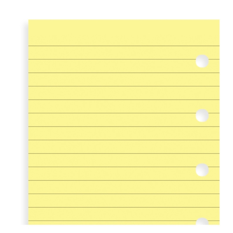 Náplň linajkový papier mini žltý FILOFAX - 3