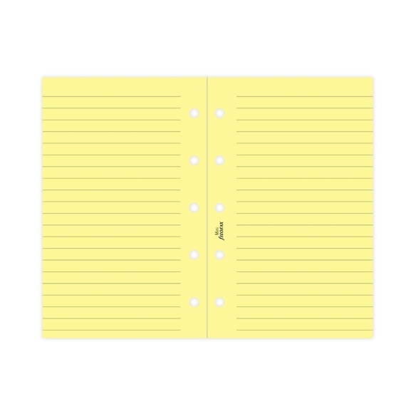 Náplň linajkový papier mini žltý FILOFAX - 4