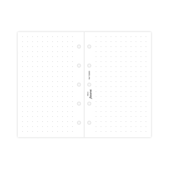 Náplň bodkovaný papier mini biely FILOFAX - 3