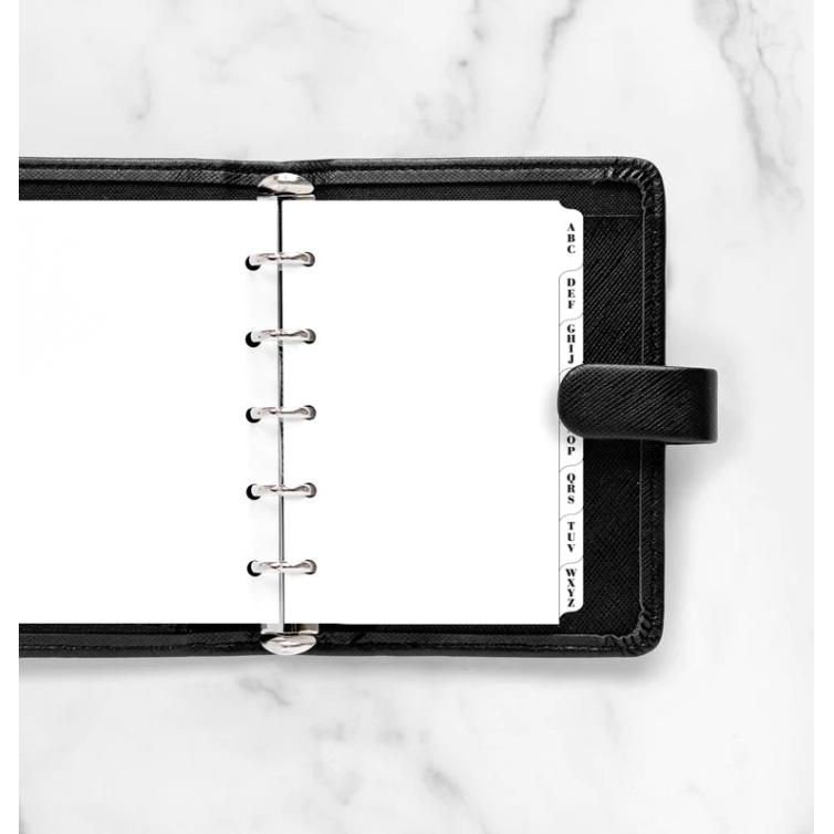 Nachfüllpack A-Z Index Mini weiß FILOFAX - 1