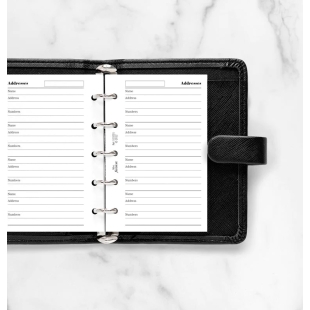 Náplň adresár mini biely FILOFAX - 1