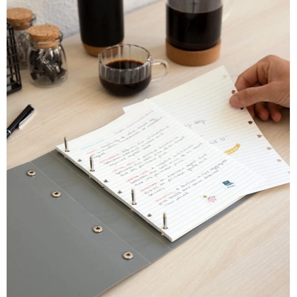 Archivačný zakladač na náplne notebook A5 sivý FILOFAX - 3