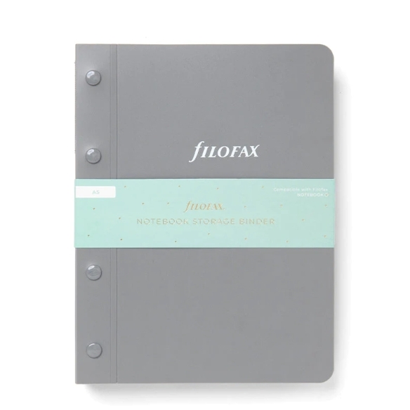 Archivačný zakladač na náplne notebook A5 sivý FILOFAX - 4