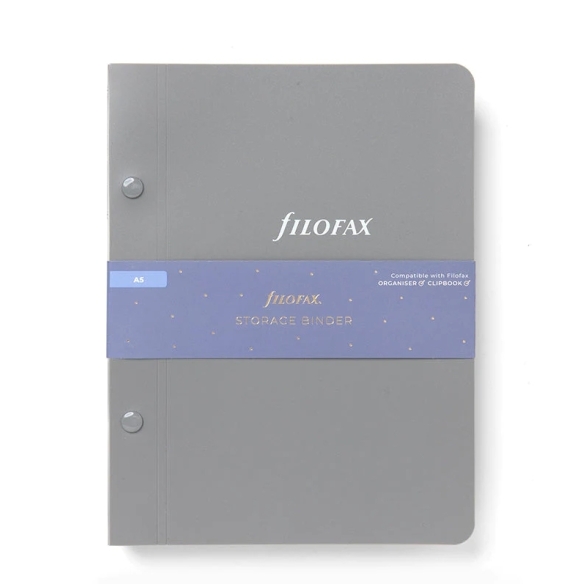 Archivačný zakladač na diárové náplne A5 sivý FILOFAX - 6