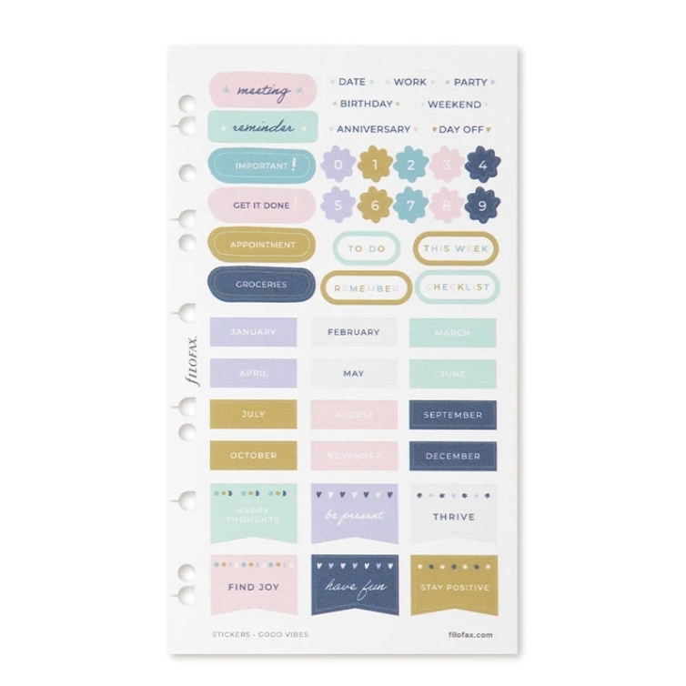 Good Vibes samolepky multi-fit FILOFAX - 5