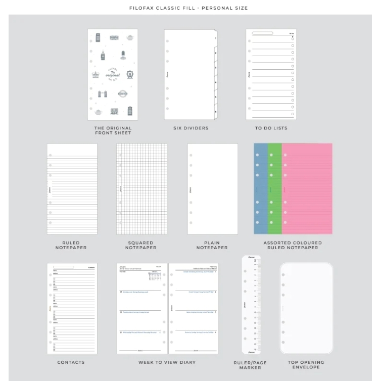 The Original Personal Organiser Midnight blue FILOFAX - 6
