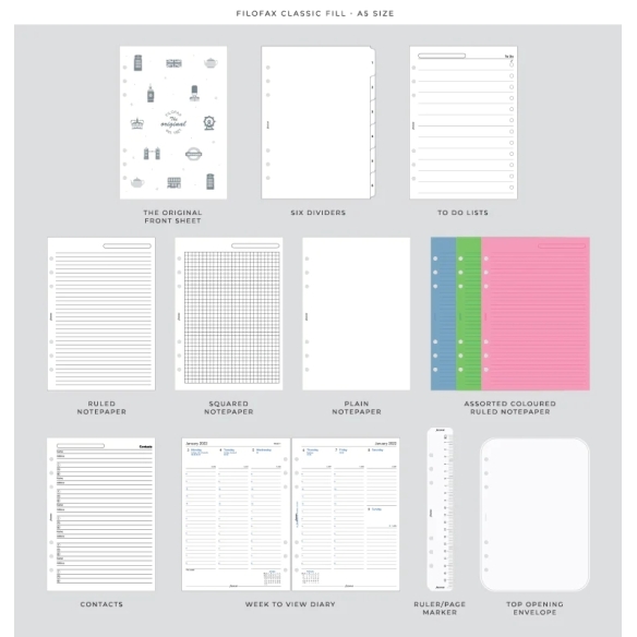 The Original A5 Organiser Midnight blue FILOFAX - 6