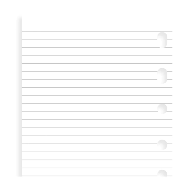 Ruled Notepaper Pocket Refill (value pack) FILOFAX - 4