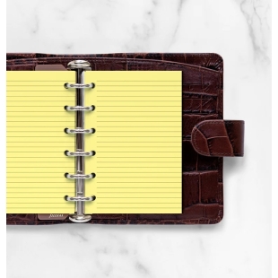 Ruled Notepaper Pocket Refill yellow FILOFAX - 1