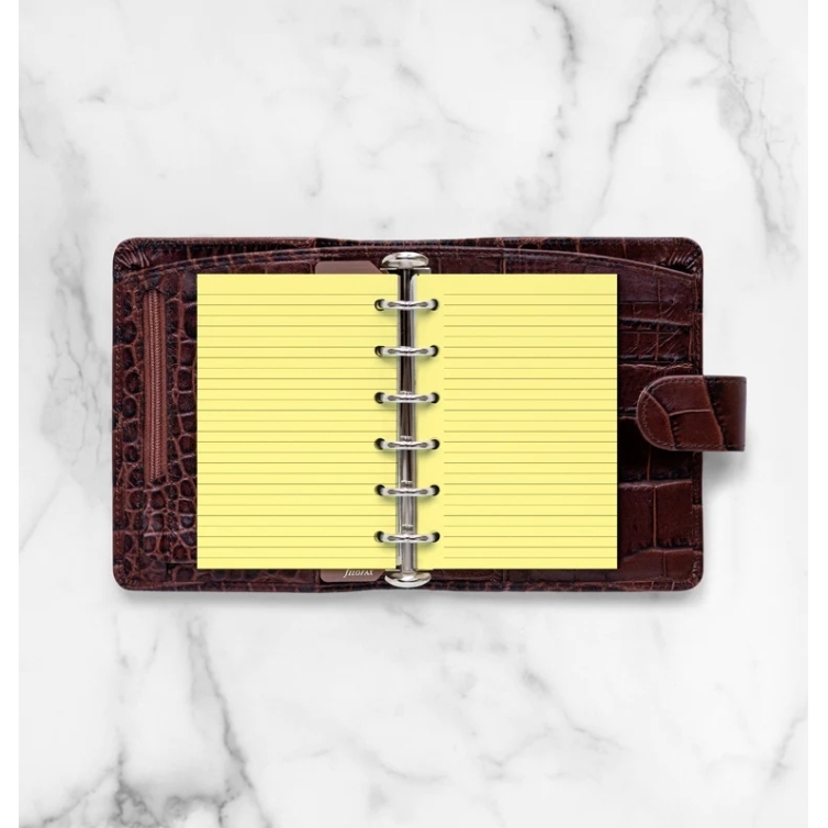 Ruled Notepaper Pocket Refill yellow FILOFAX - 2