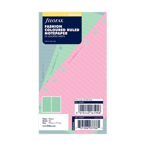 Náplň linajkový papier osobný mix farieb fashion FILOFAX - 4