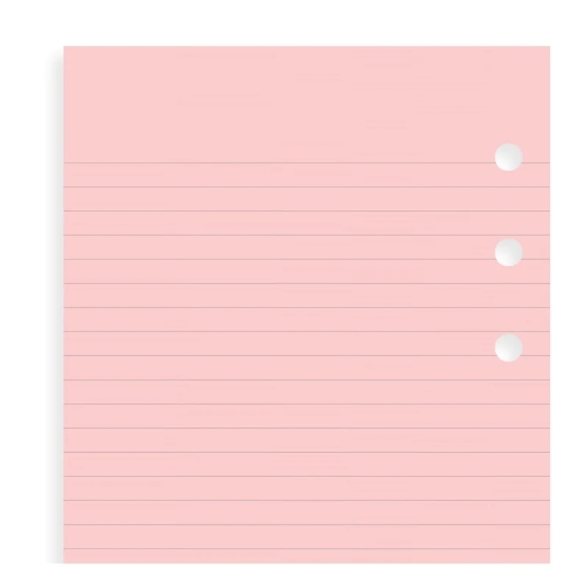 Náplň linajkový papier osobný ružový FILOFAX - 4