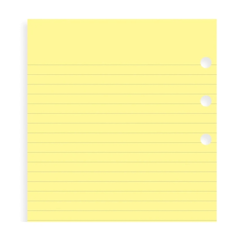 Náplň linajkový papier osobný žltý FILOFAX - 4