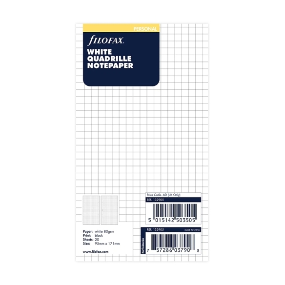 Náplň štvorčekový papier osobný FILOFAX - 5