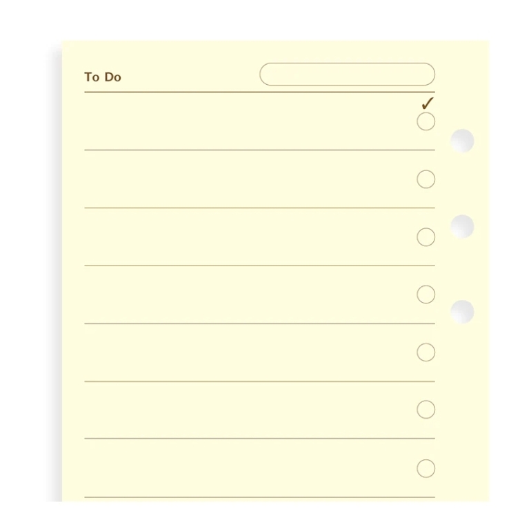To Do Personal utántöltő pamutkrém FILOFAX - 4