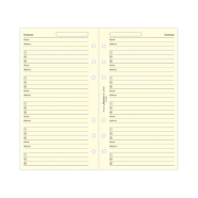 Contacts Personal utántöltő pamutkrém FILOFAX - 3