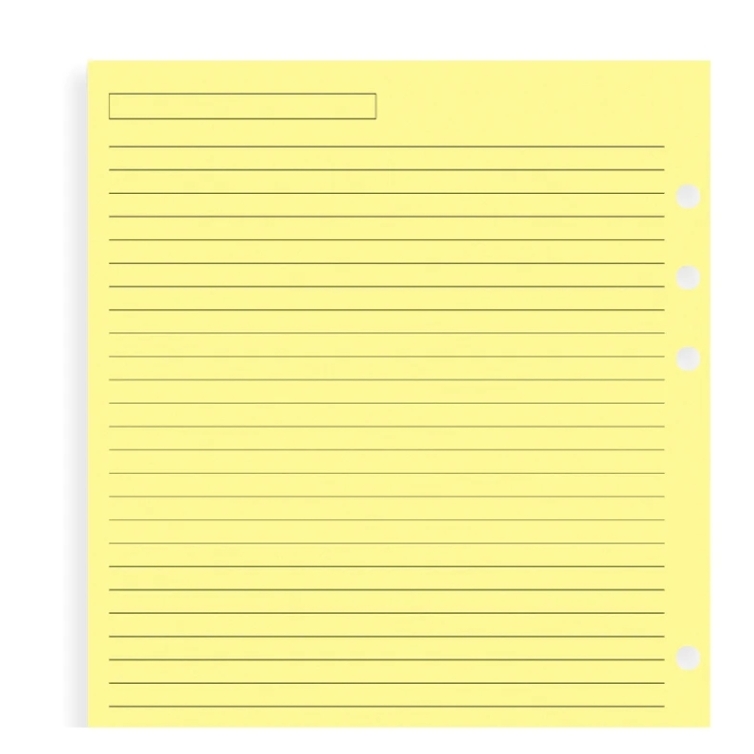 Náplň linajkový papier A5 žltý FILOFAX - 4