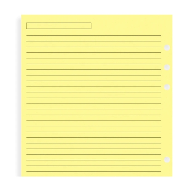 Náplň linajkový papier A5 žltý FILOFAX - 4