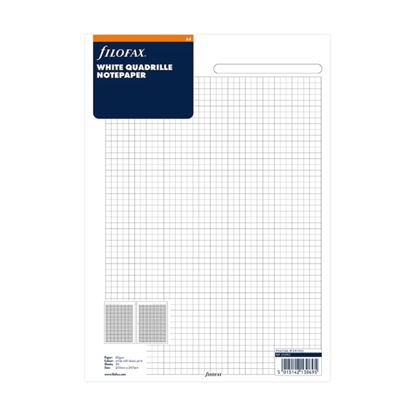 Quadrille Notepaper A4 Refill FILOFAX - 4