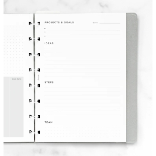 Projects And Goals Tracker Refill A5 Notebook FILOFAX - 1