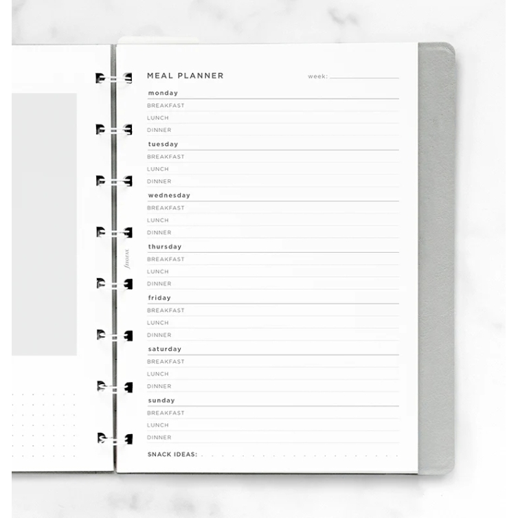 Meal Planner Reffil A5 Notebook FILOFAX - 1