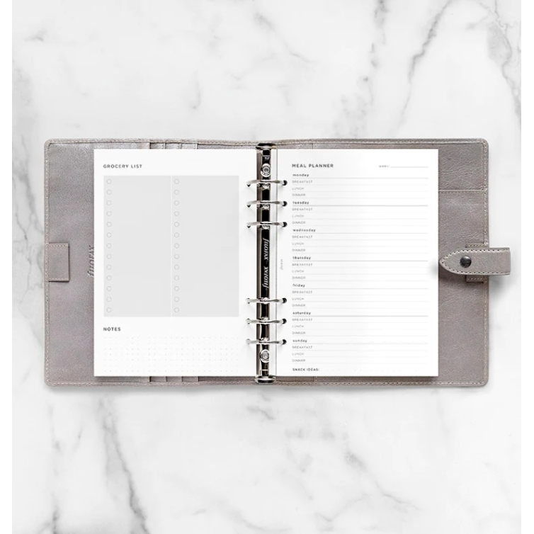 Plánovanie Jedla Náplň pre A5 diáre FILOFAX - 2