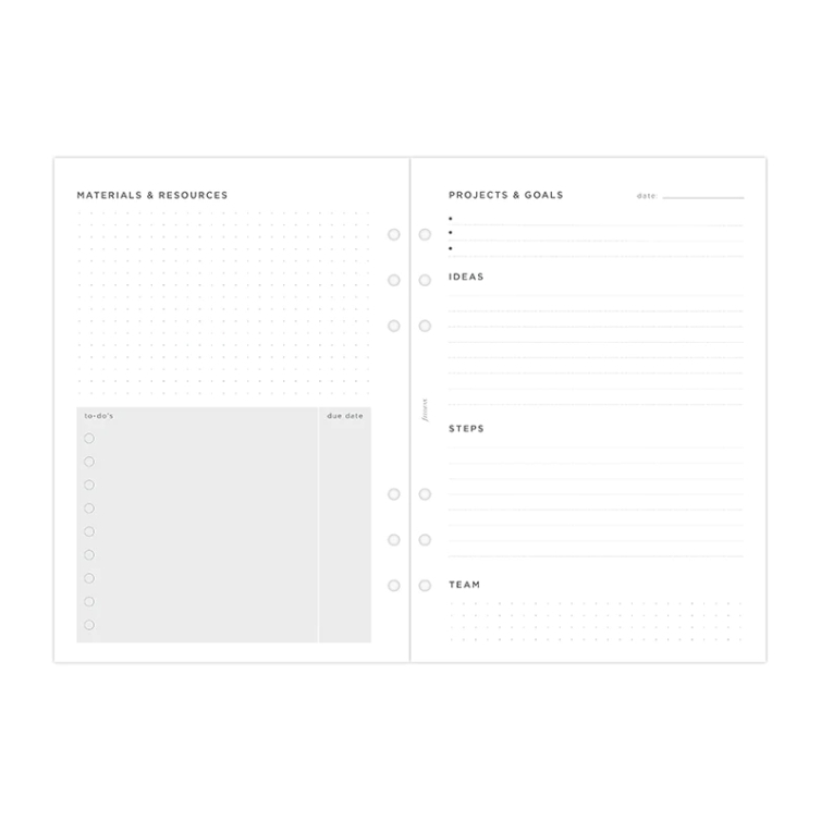 Projects and Goals Tracker Refill A5 FILOFAX - 4