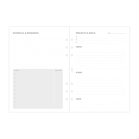 Projects and Goals Tracker Refill A5 FILOFAX - 4