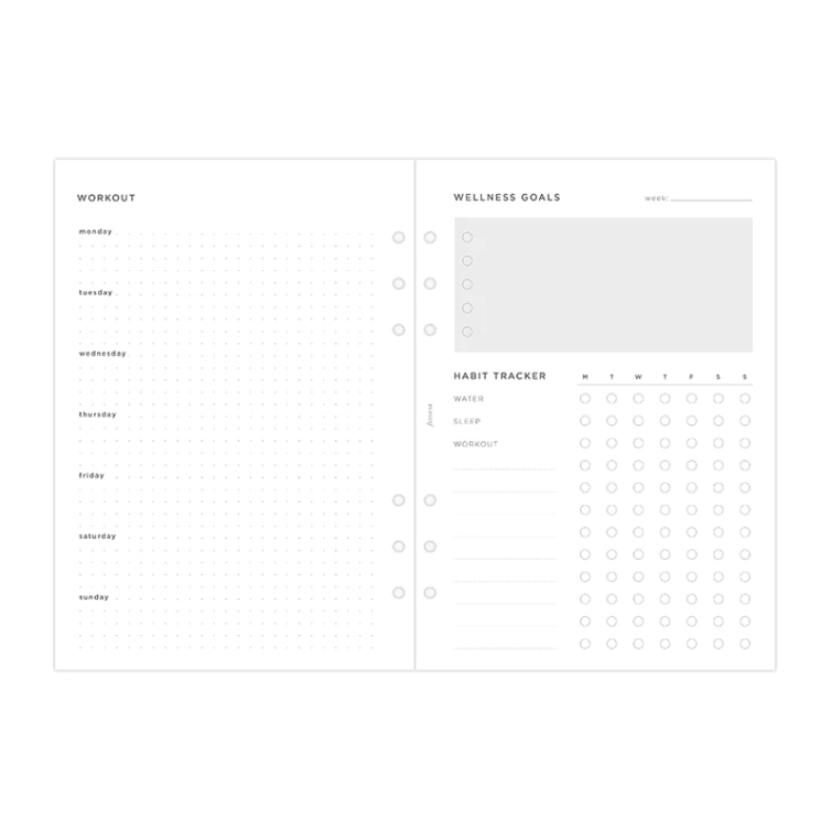 Recharge pour le Wellness Tracker A5 FILOFAX - 4