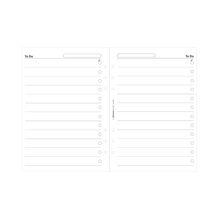 Zoznam úloh, náhradná náplň Diár A5 FILOFAX - 3