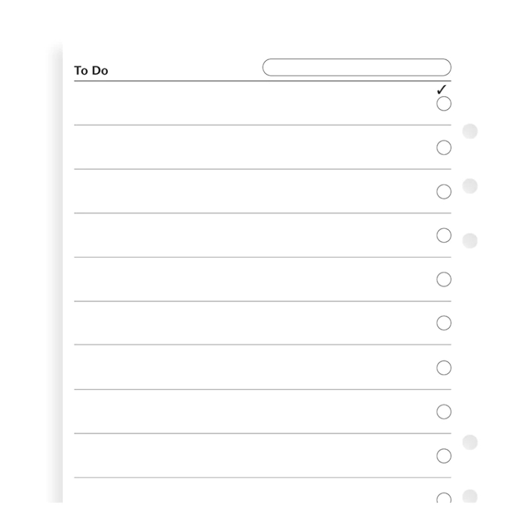 Organiser A5 Checklists Refill FILOFAX - 4